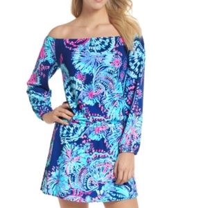 Lilly Pulitzer Lana off the shoulder skort in Gypsea girl